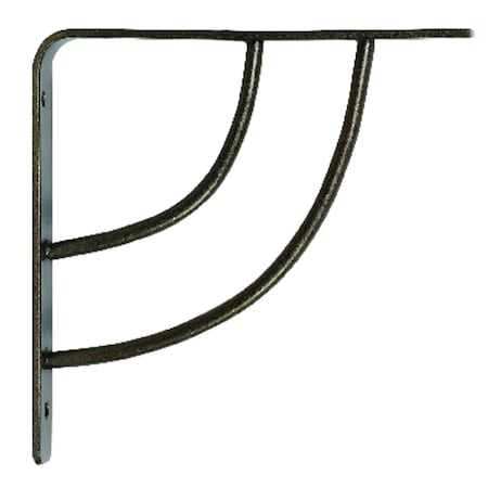 Knape & Vogt Knape & Vogt John Sterling Bronze Bracket 12 Ga. 6 in. L 100 lb RP-0087-6BRZ